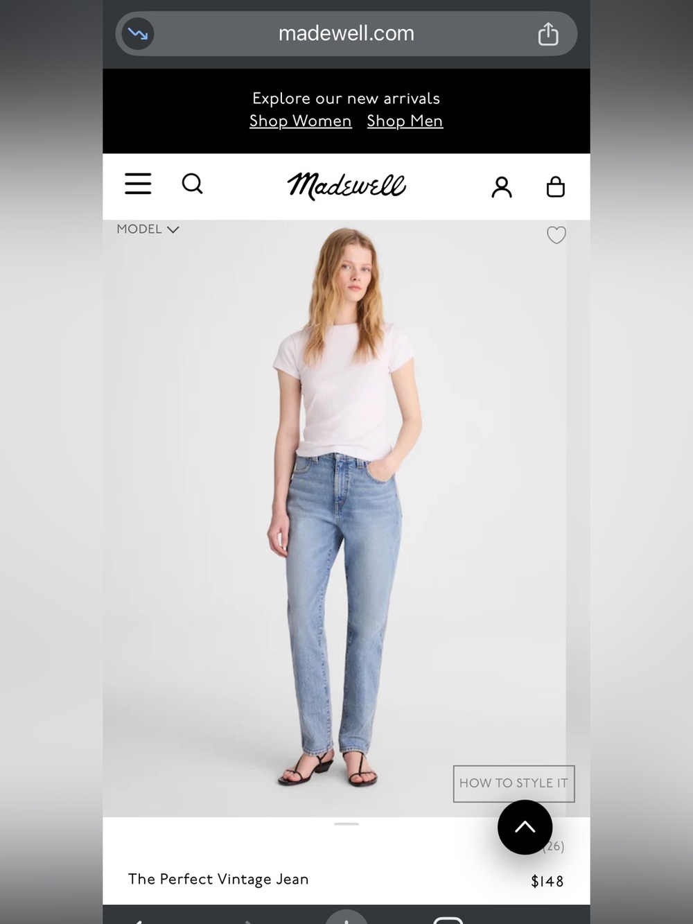 Madewell Straight-Leg Jeans in Light Blue Wash